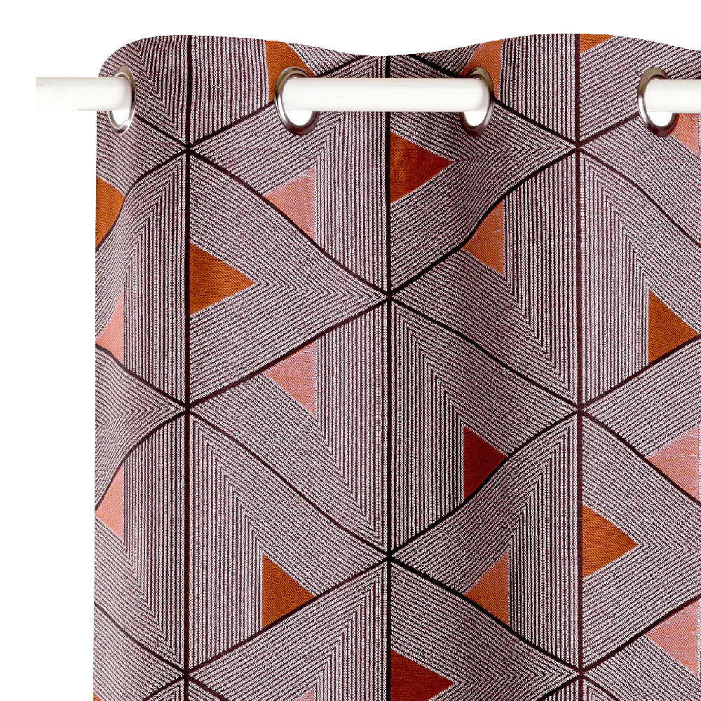 Rideau LIVING coloris terracotta 140 x 260 cm