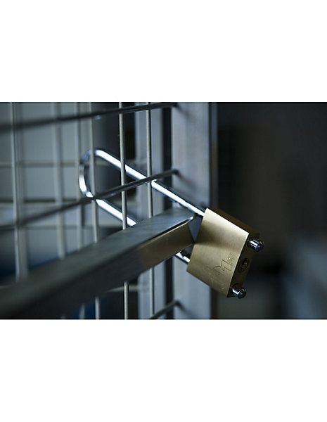 Cadenas à clé Anse Réglable, laiton, intérieur, anse acier, 50mm, 2 clés - THIRARD