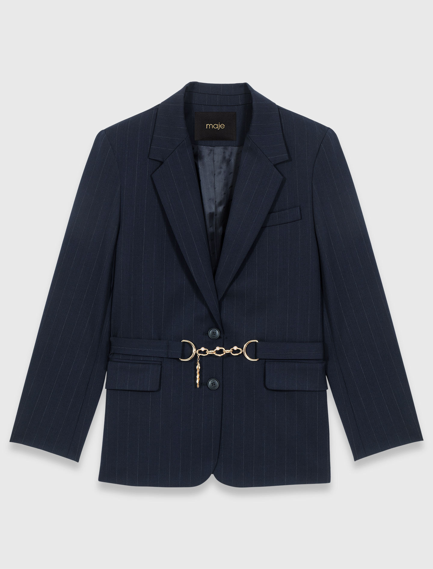 Veste de tailleur à rayures