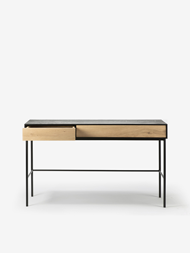 Bureau blackbird 2 tiroirs - ethnicraft chene clair