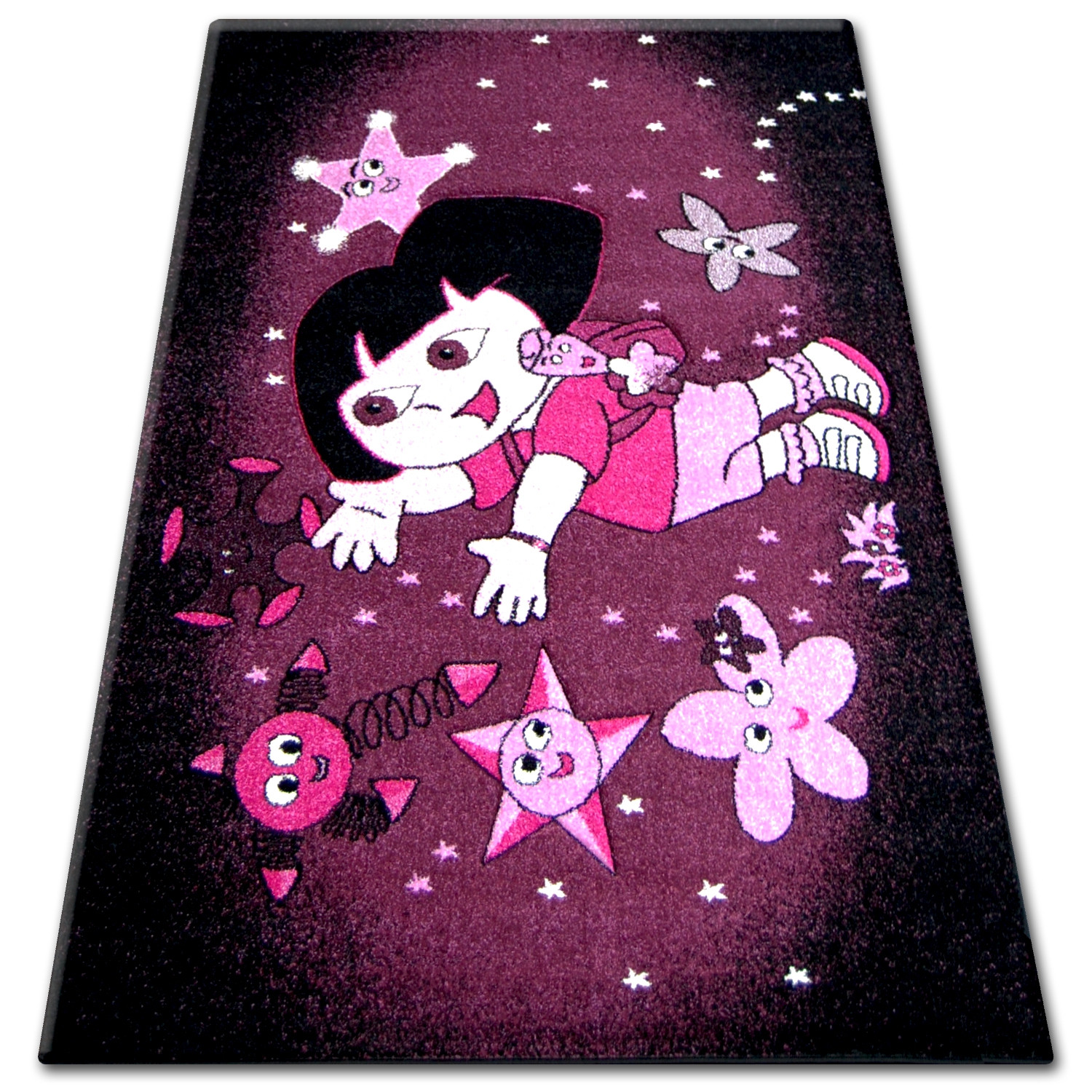 Dywan PILLY 7818 DORA - purpura/czarny 160x220 cm