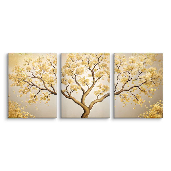 3x Obraz Set Abstrakcyjne Drzewo Natura Przyroda 30x40cm