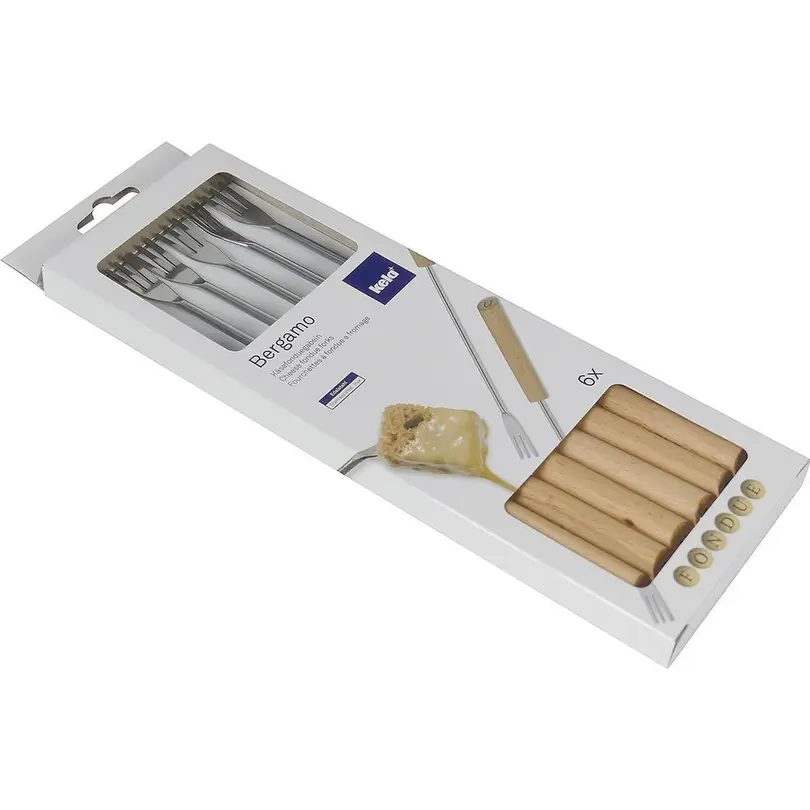 Fondue-Gabeln 6er-Set Bergamo
