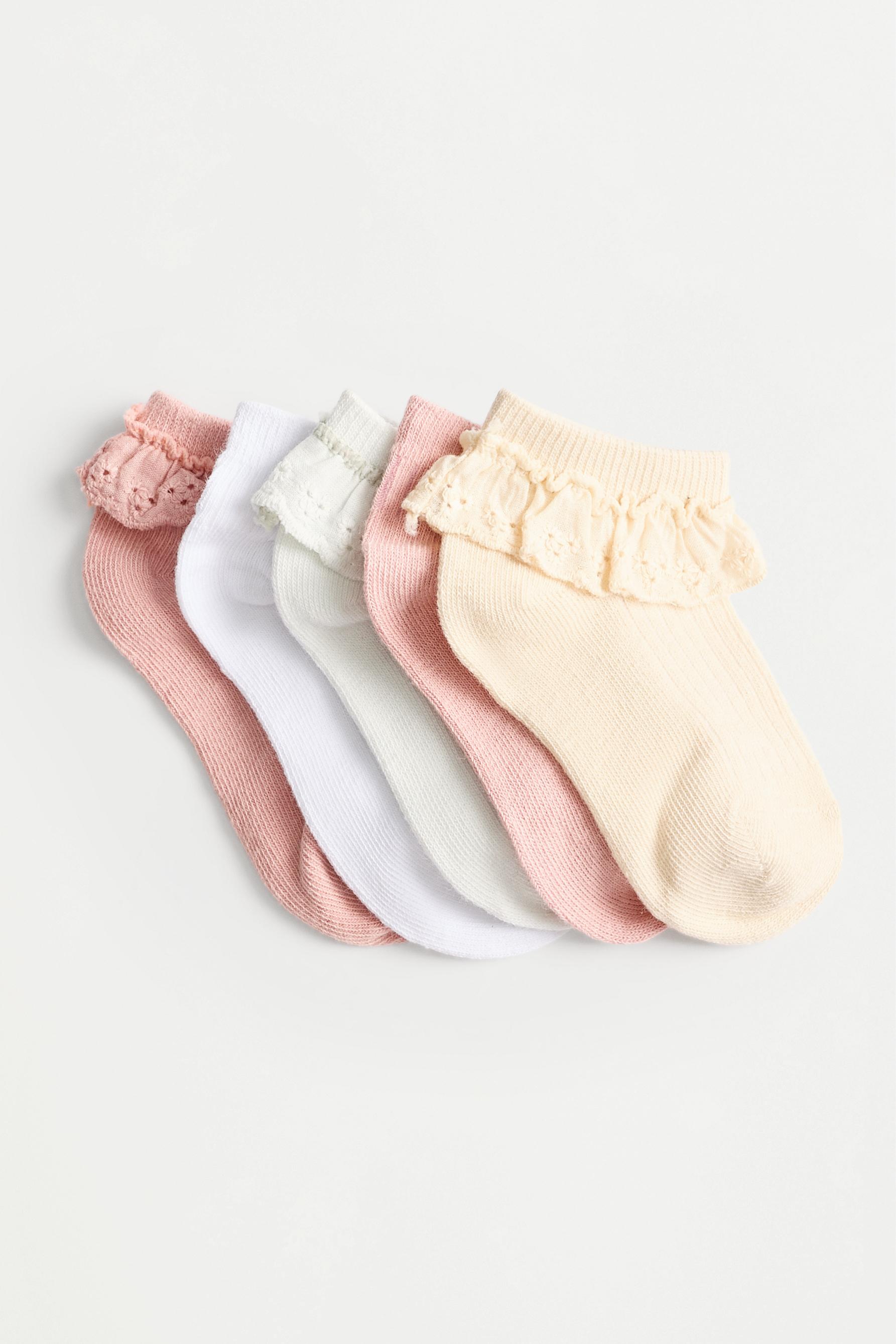 Calcetines cortos con puntilla (Pack 5)