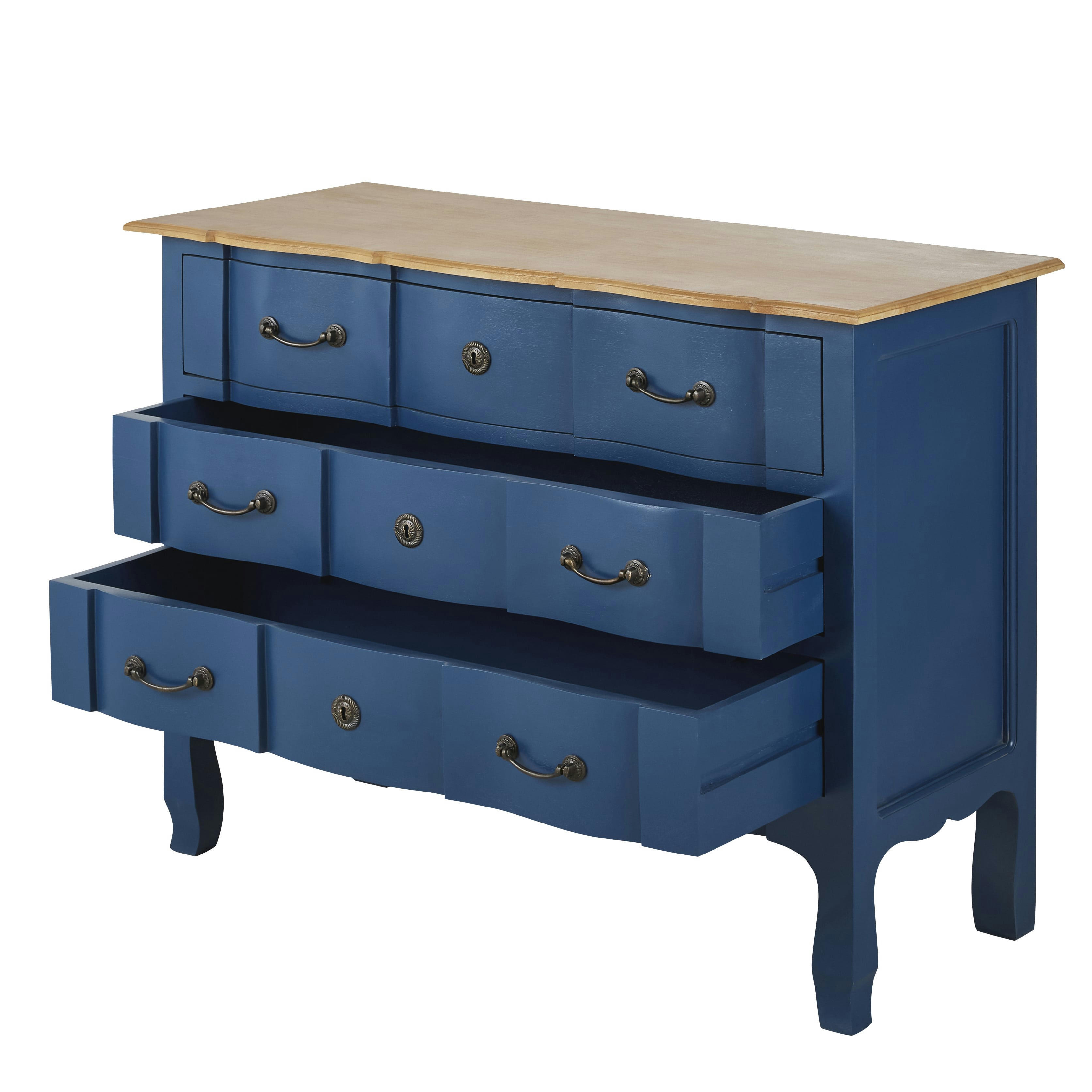 Versailles - Commode 3 tiroirs bicolore