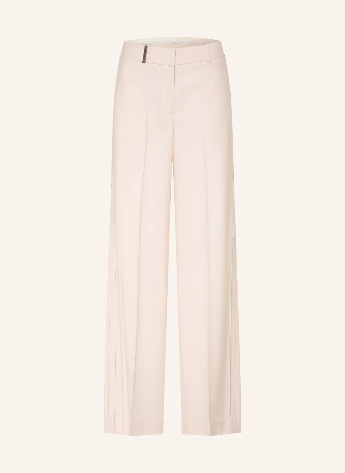 PESERICO Marlenehose mit Schmuckperlen