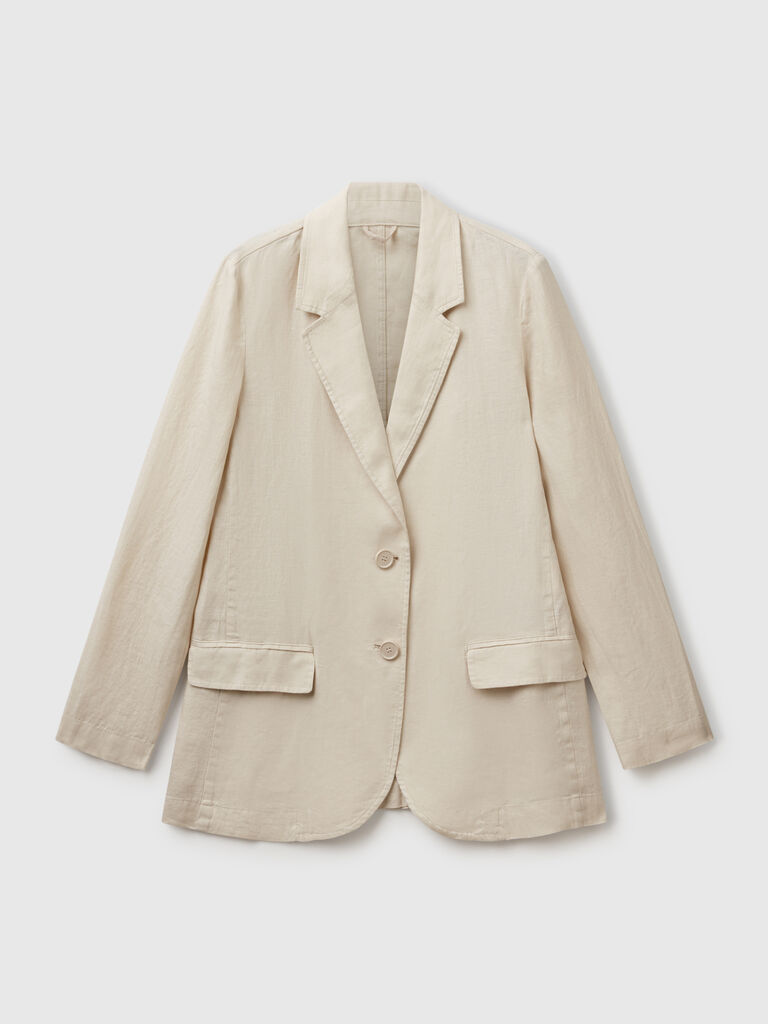 Blazer in pure linen