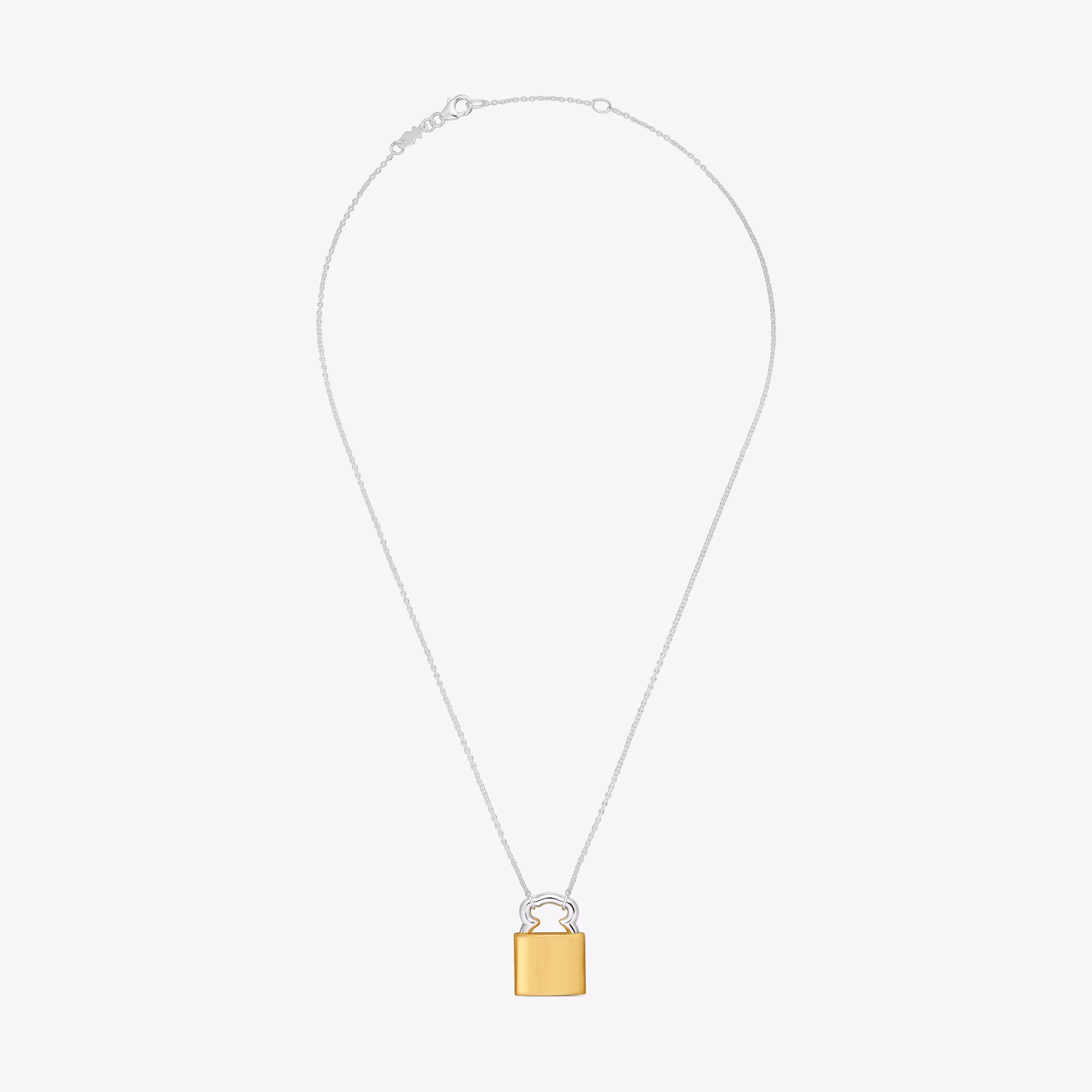 Collar bicolor motivo oso candado 23 mm TOUS Unlock