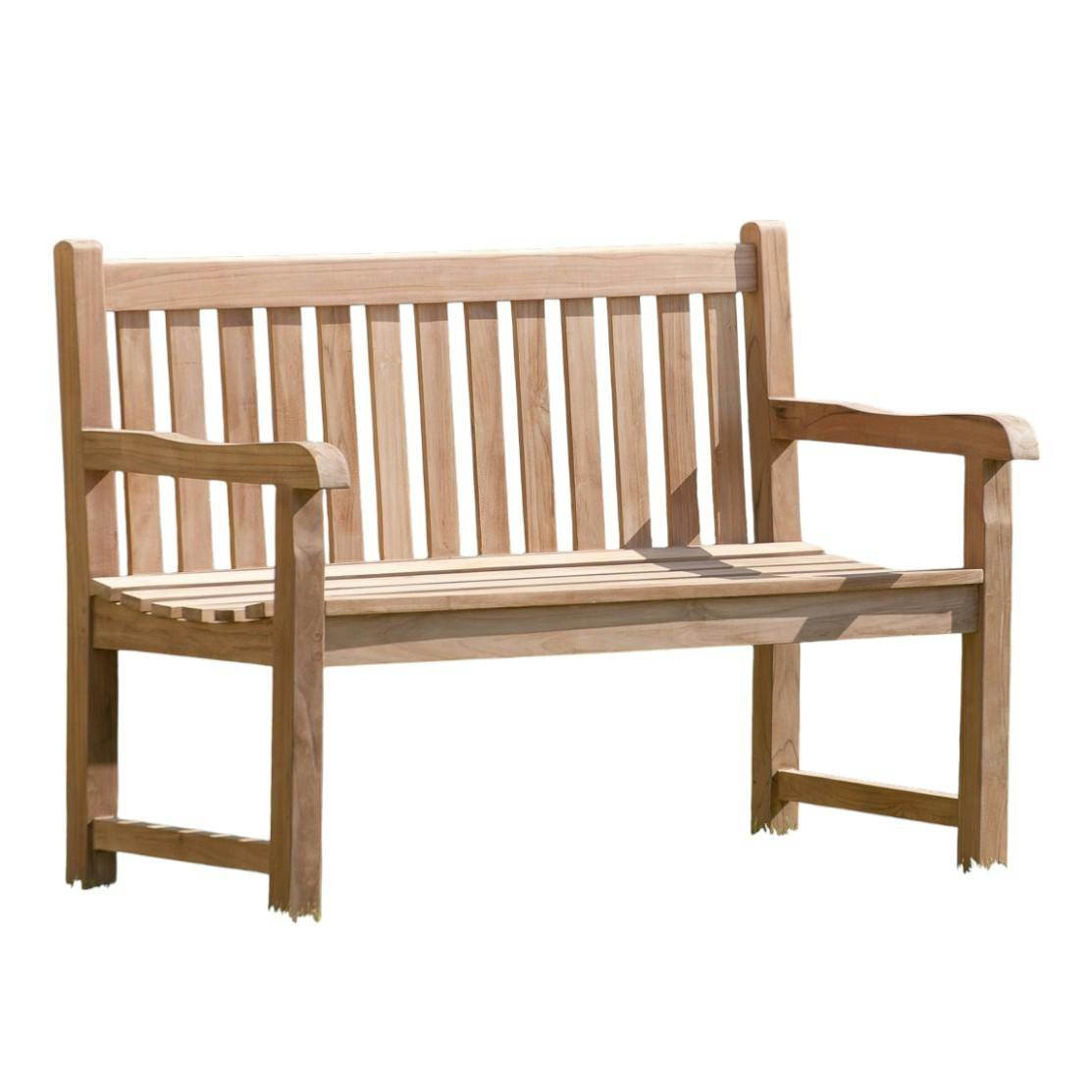 Banc de jardin en Teck brut massif 120cm SUMMER