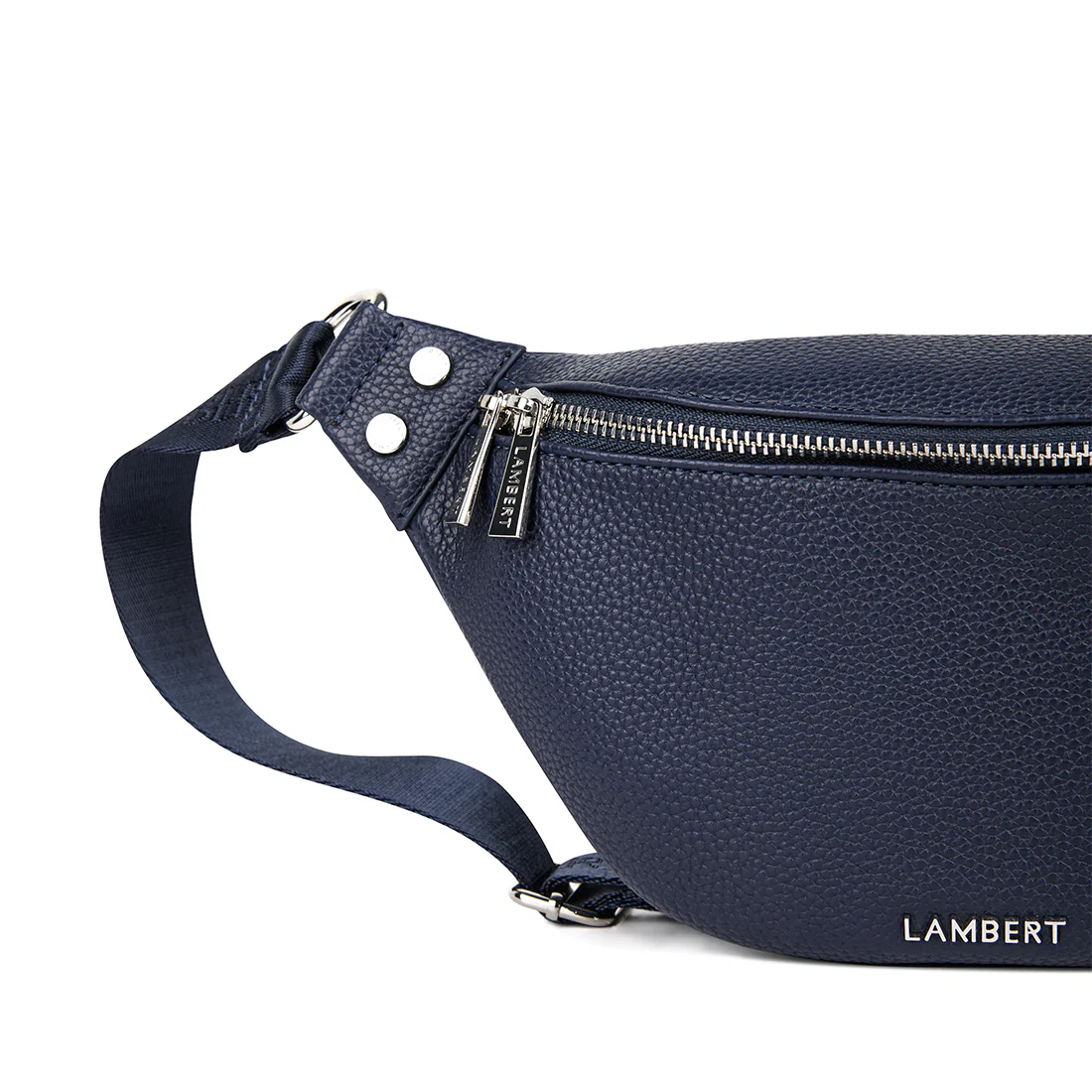 The Sarah - Marine Vegan Leather Belt Bag