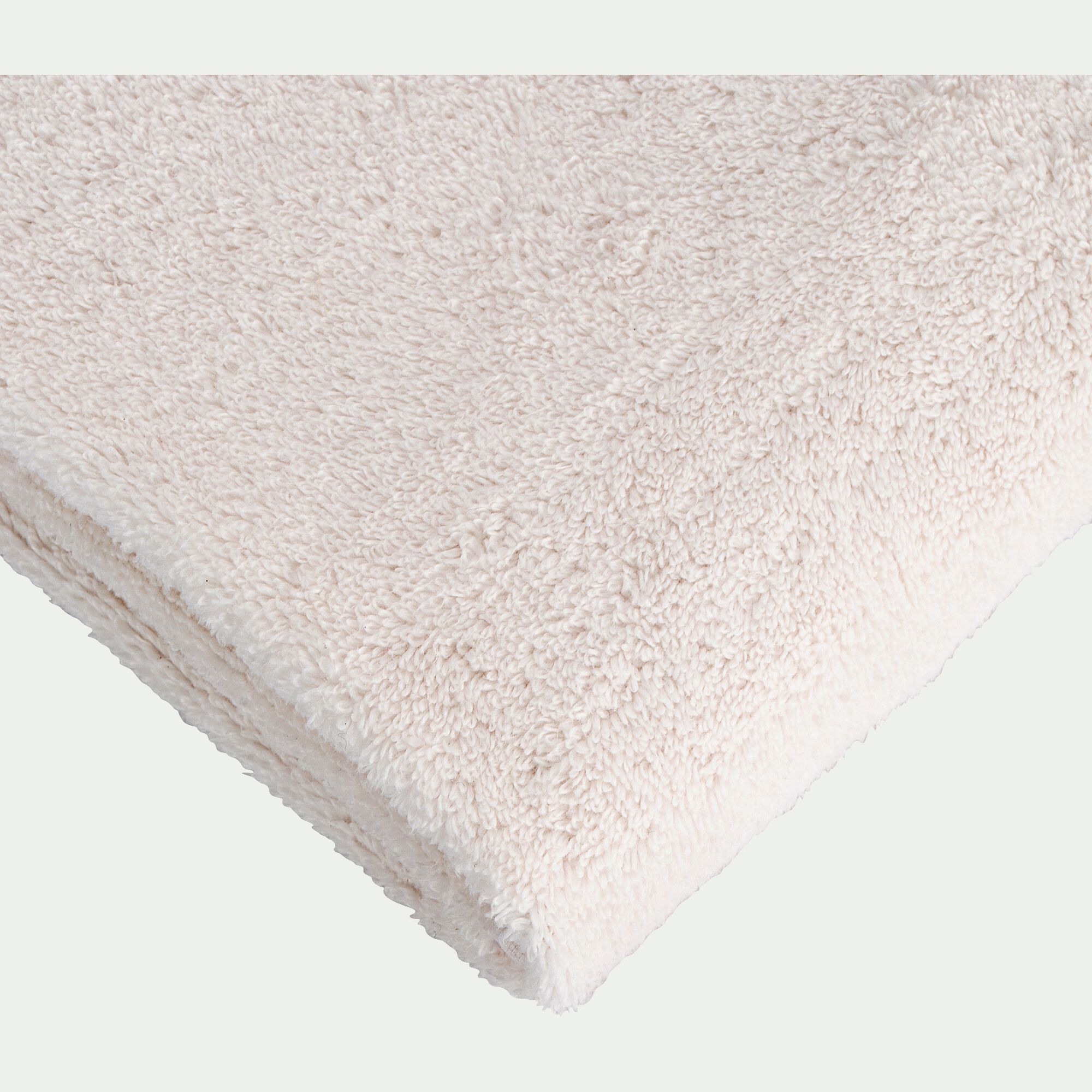 NOUN - Drap de douche bouclette en coton - blanc ventoux 70x140cm
