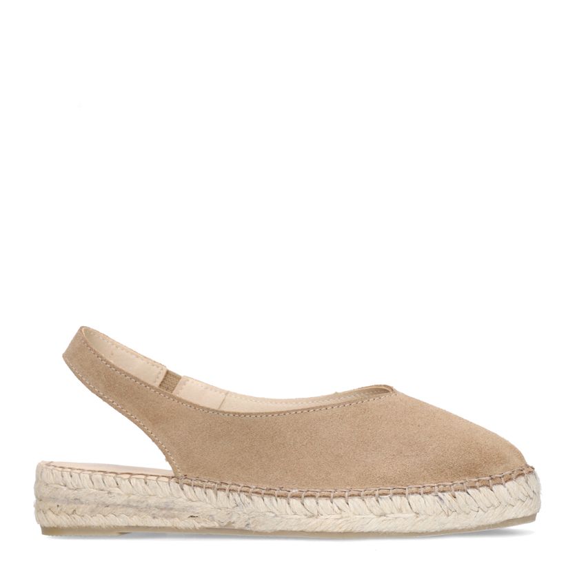 Manfield Taupe suède sleehakken