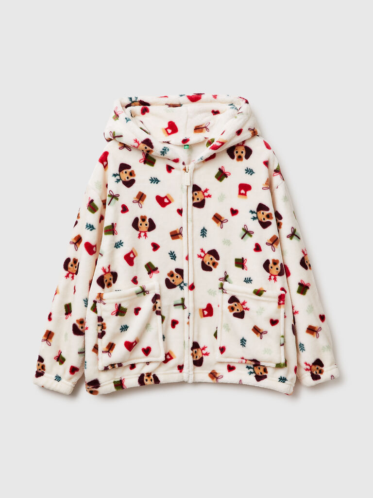 Christmas nightgown in faux fur