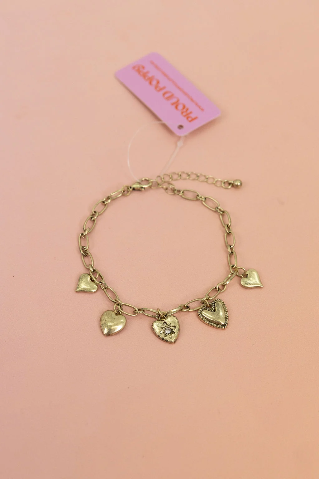 Hearts Charm Bracelet