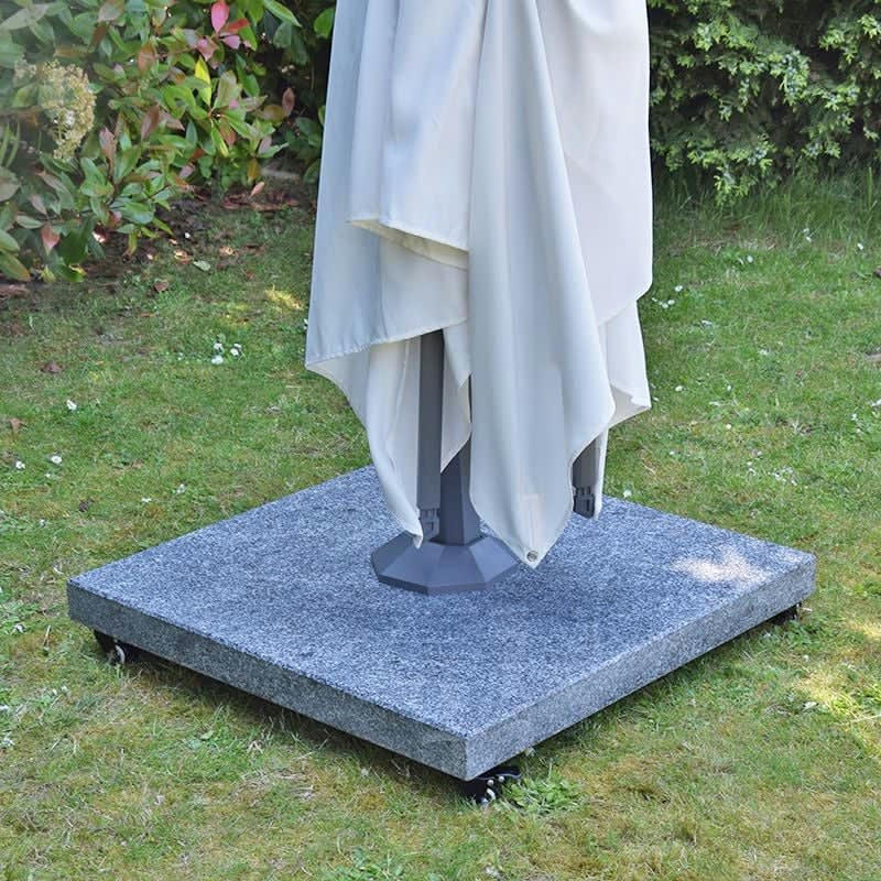 - Pied de parasol carré gris Platinia