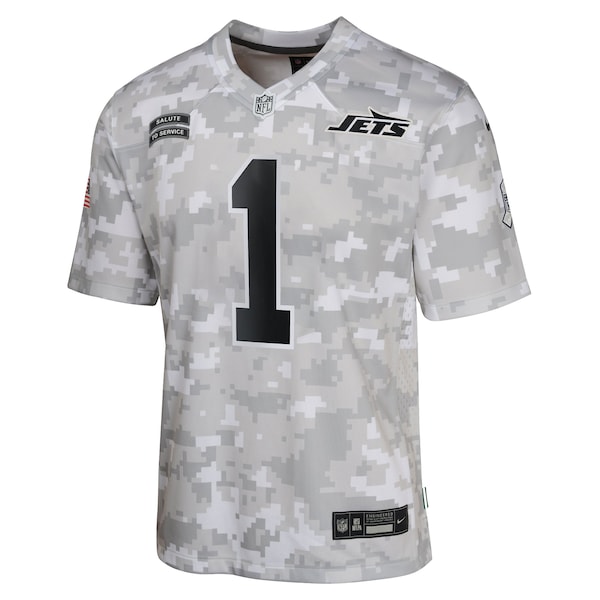 Sauce Gardner New York Jets Nike Youth 2024 Salute to Service Game Jersey - Arctic Camo
