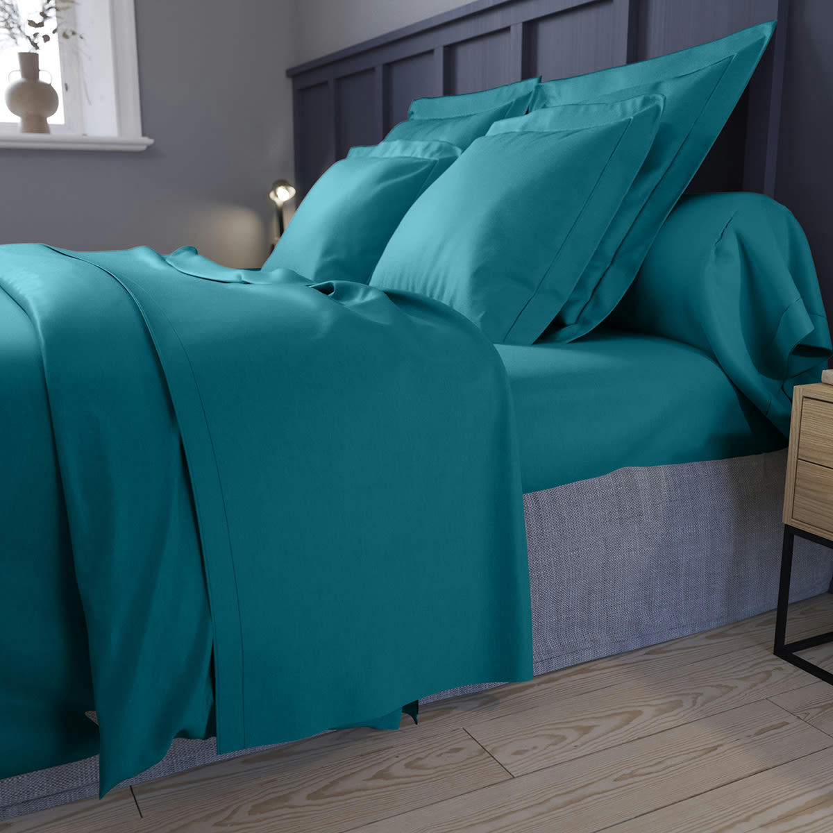 PARTITION - Housse de couette   Satin de coton Coloris Canard 240x260 cm - DODO