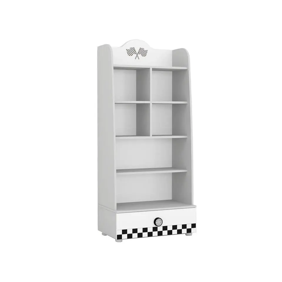 V power kinderboekenkast wit