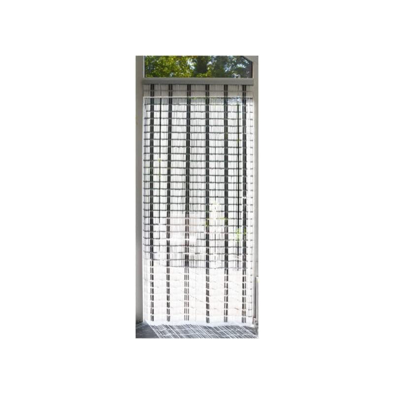 Porte provençale Tube blanche et noire 90 x 210 cm CONFORTEX
