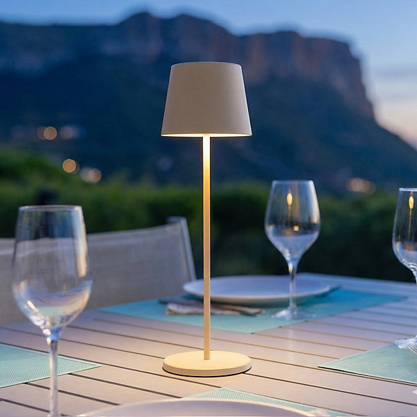Lampe de table sans fil KELLY Sable H38cm