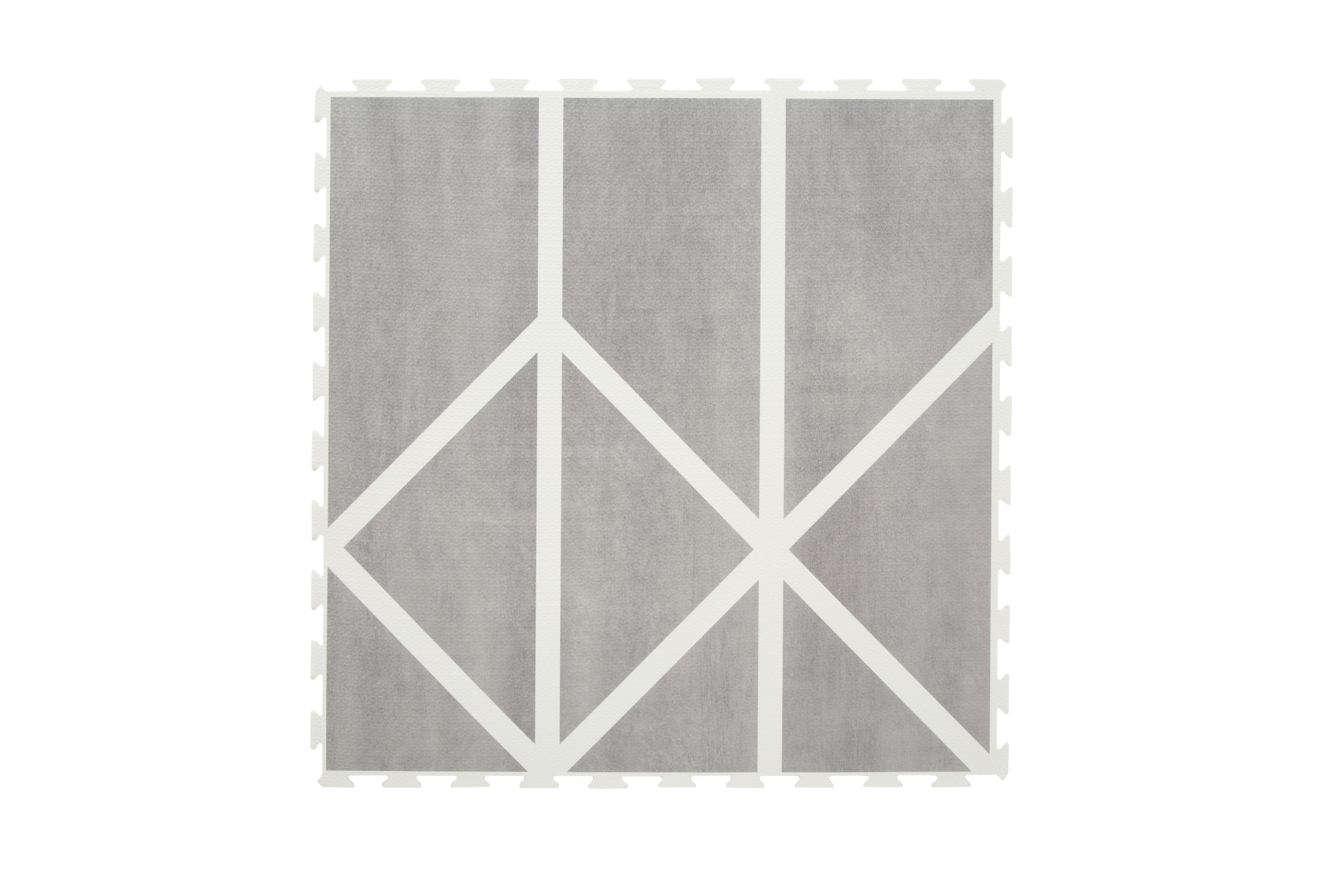 NORDIC - Tapis puzzle en mousse bébé gris 180x120