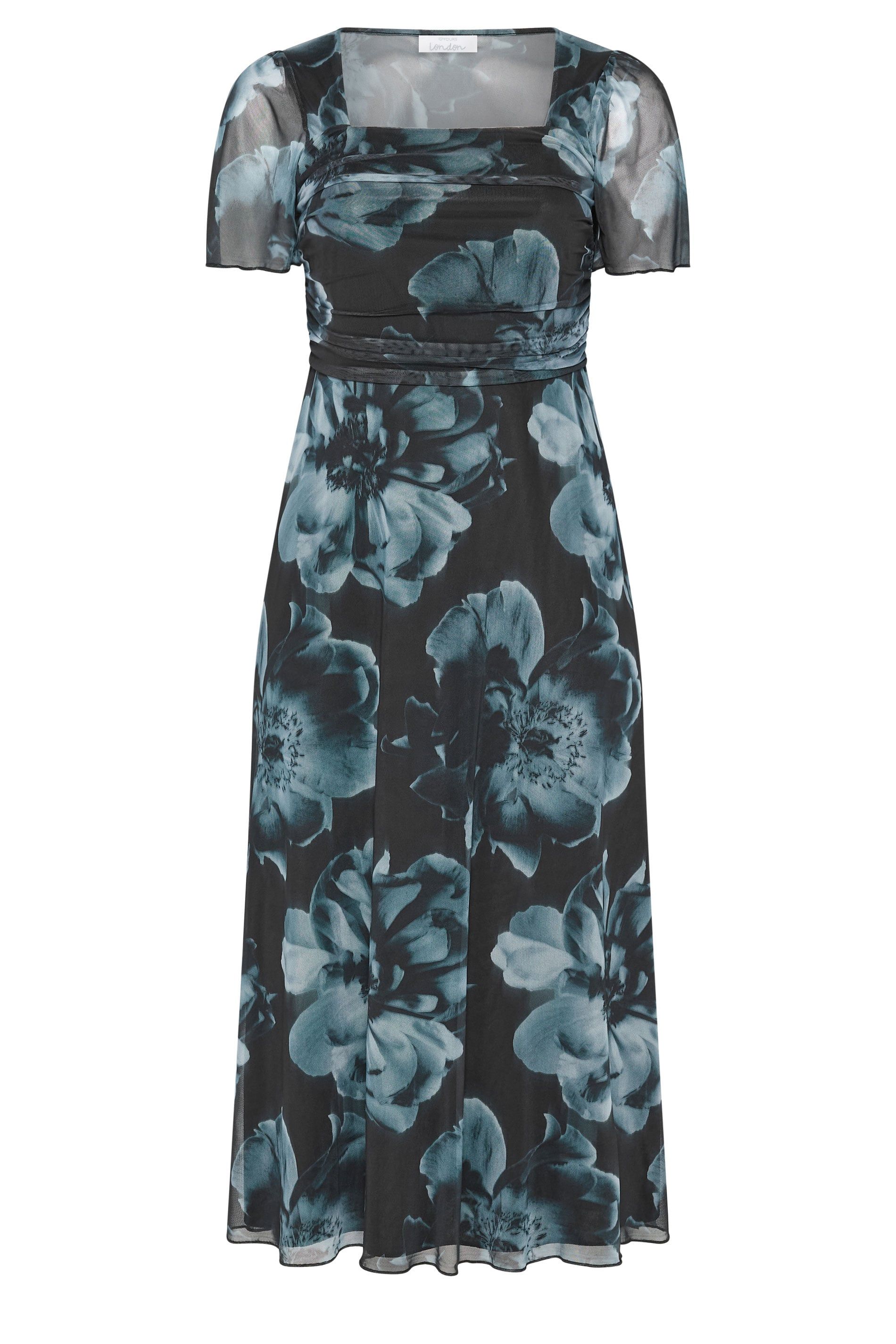 Yours Floral Square Neck Maxi Dress