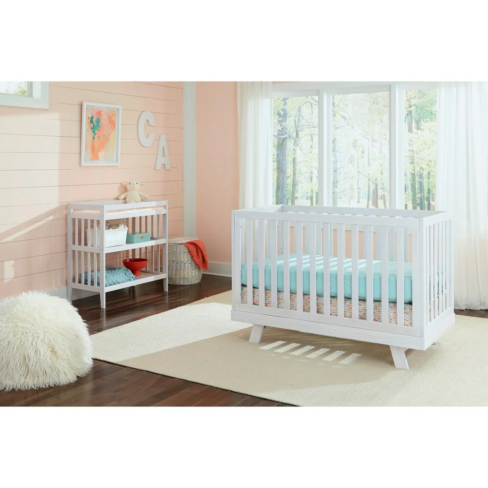 Taylor & Olive Reese White Slat Cottage Island Crib
