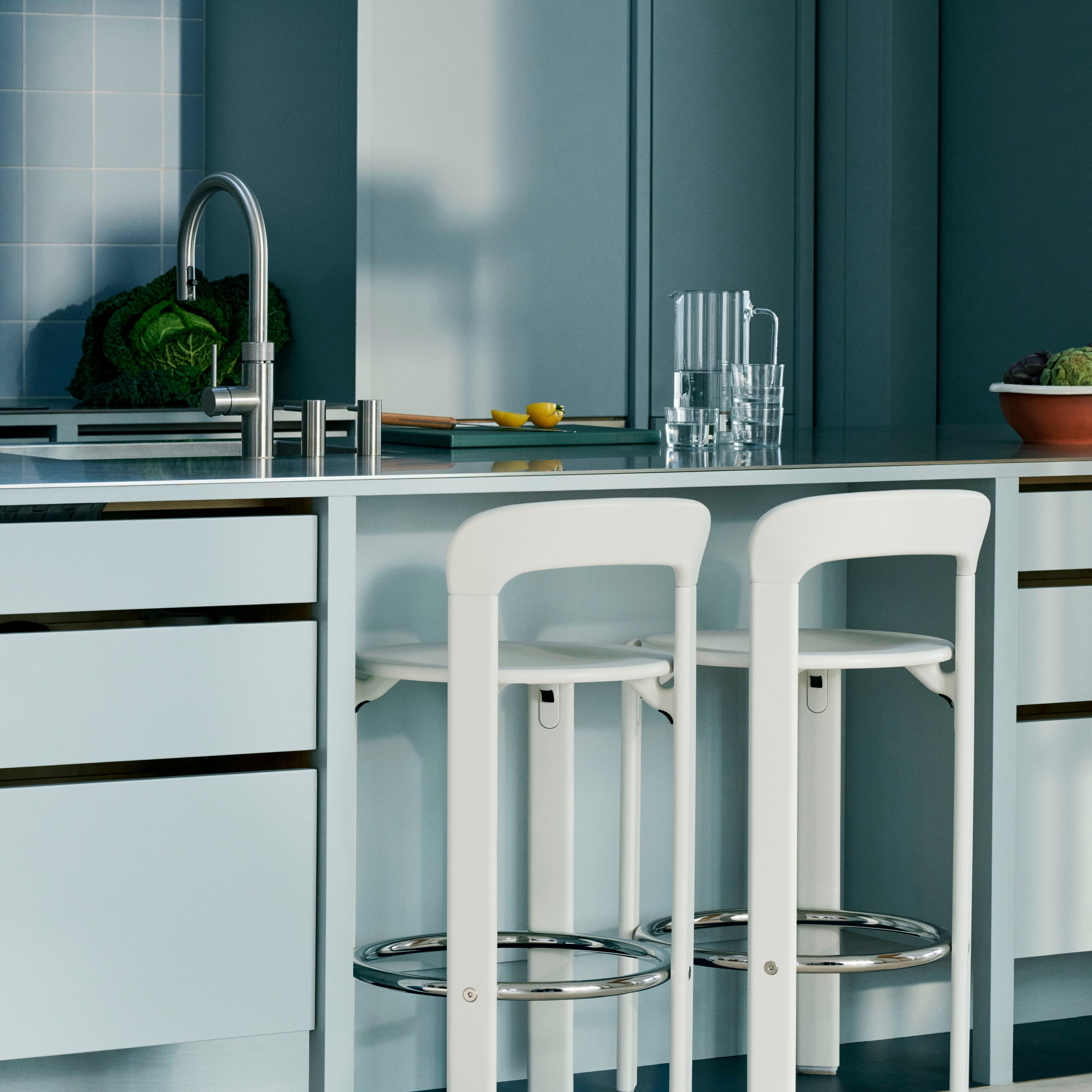 HAY Rey Barkruk Low H 65 cm - Cream White