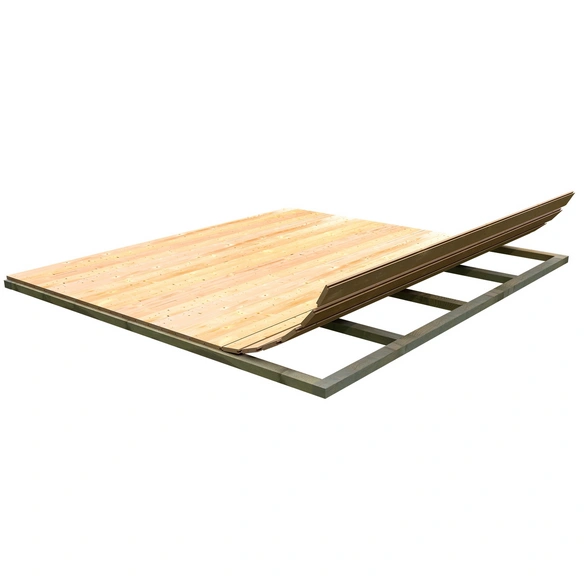 Fußboden für Gartenhäuser, Holz