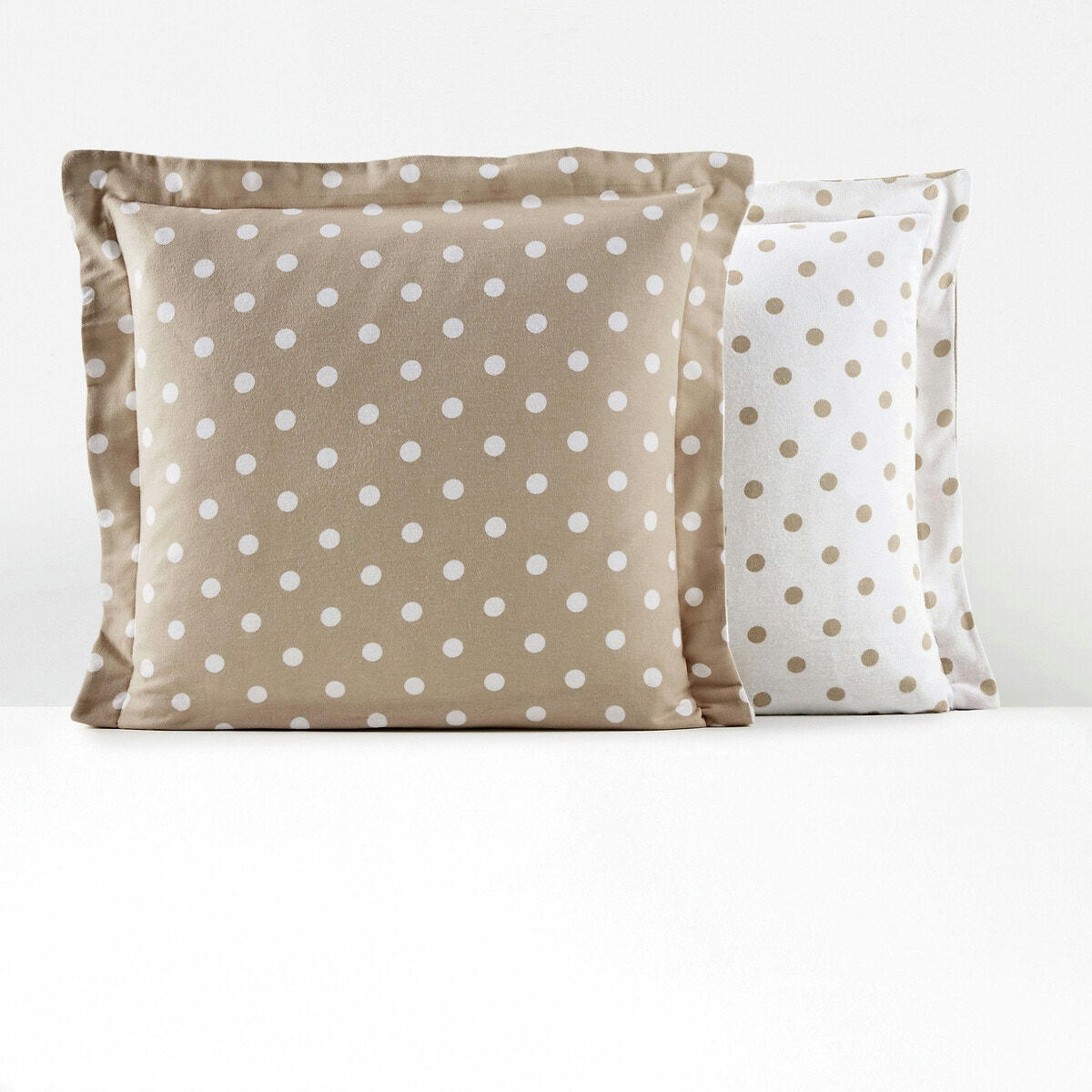 Taie d'oreiller flanelle imprimé pois, Clarisse