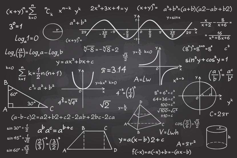 Fototapeta Młodzieżowa Wzory Matematyczne 90x60cm