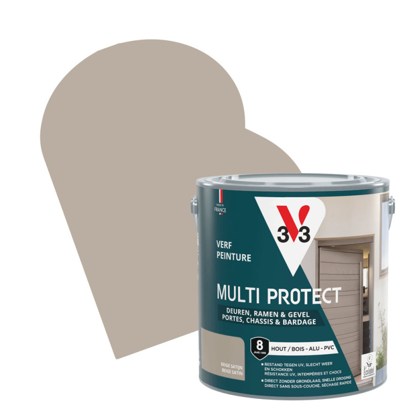 Laque Multi Protect beige satiné 2,5 L V33