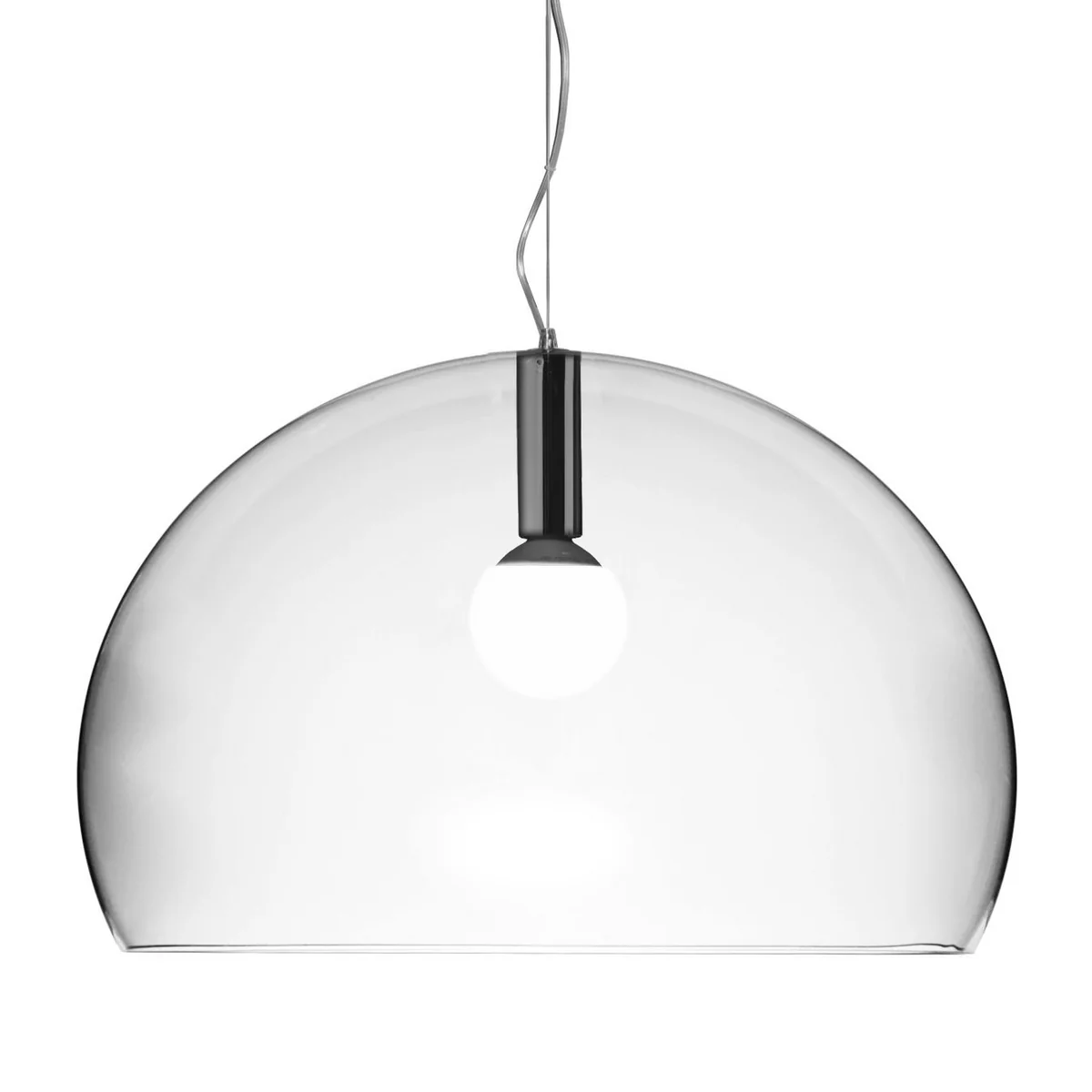 Kartell - Big FL/Y Pendelleuchte, klar transparent