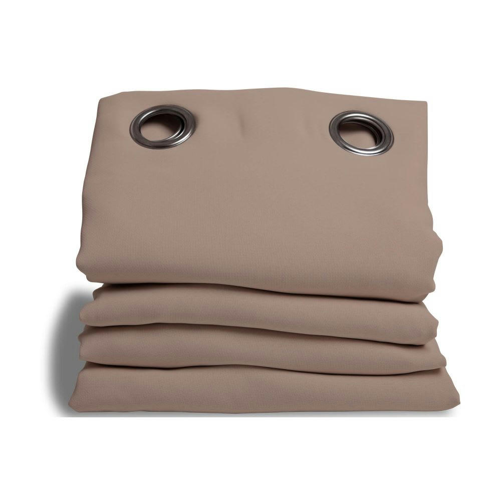 - Rideau phonique thermique occultant beige 140x260