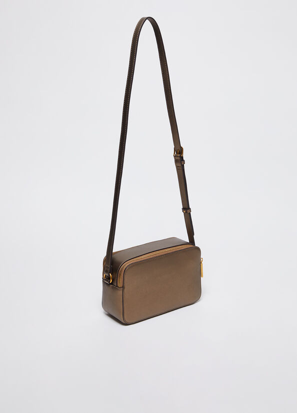 Borsa a tracolla media con logo