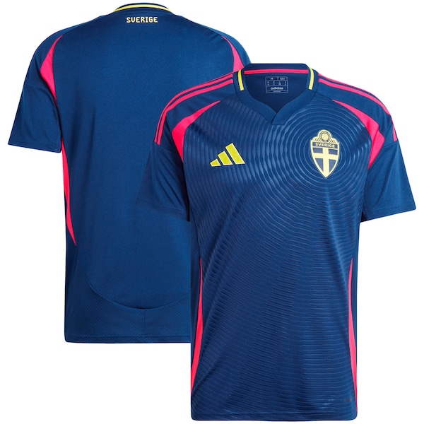 Sweden National Team adidas 2024 Away Replica Jersey - Navy/Yellow