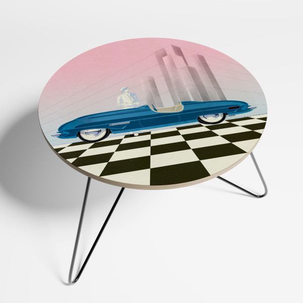 BLUE ROADSTER Stolik kawowy mały