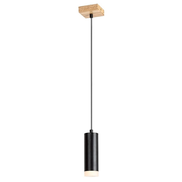 Lampa wisząca dąb-czarna Toras 1xGU10x15W wym: 150x6x6 cm Rabalux
