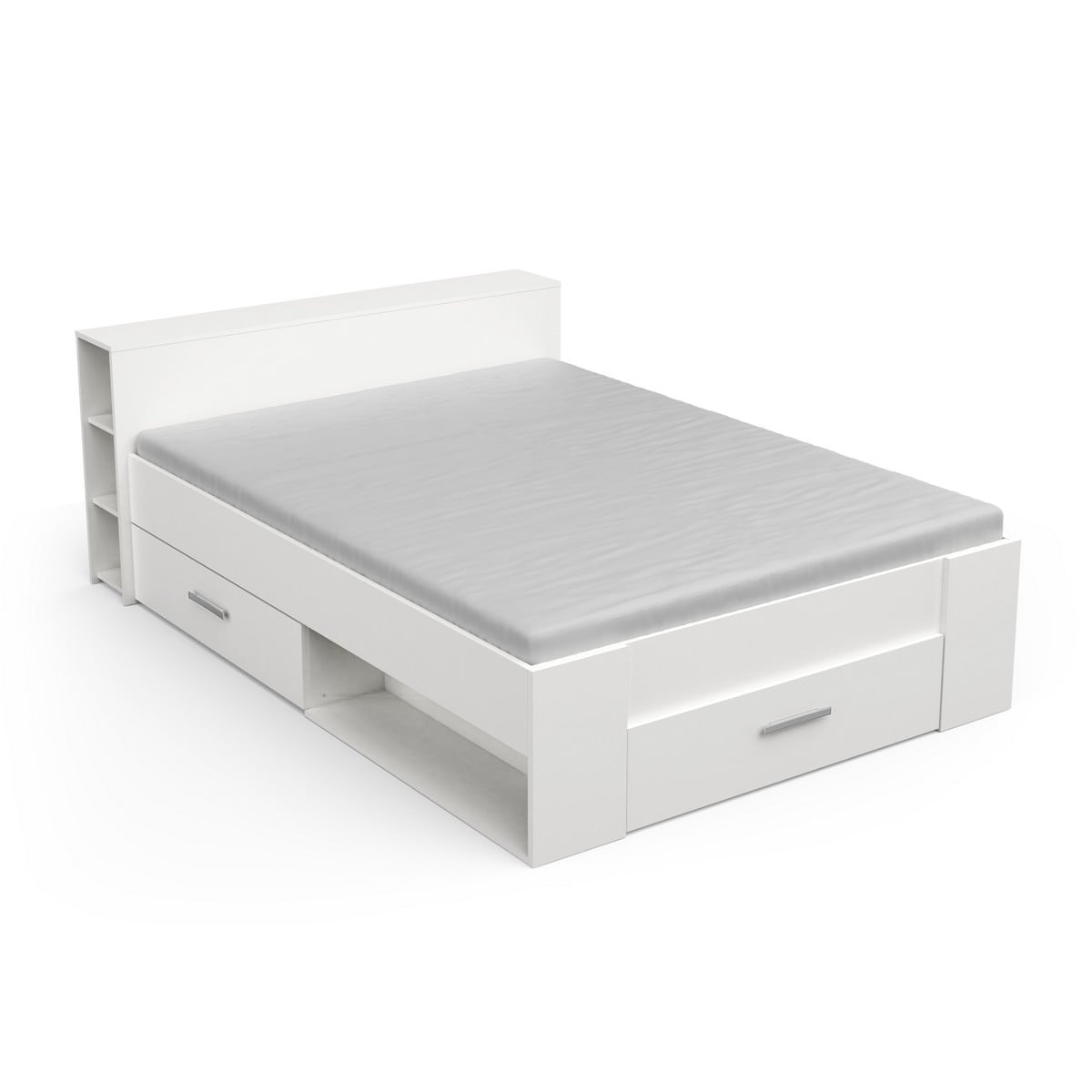 Calicosy - POCKET Bed 2 plaatsen - H74,3 cm - Mat wit