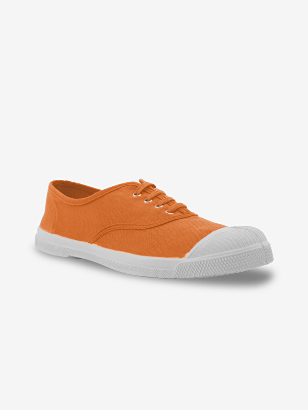 Tennis lacets femme corail