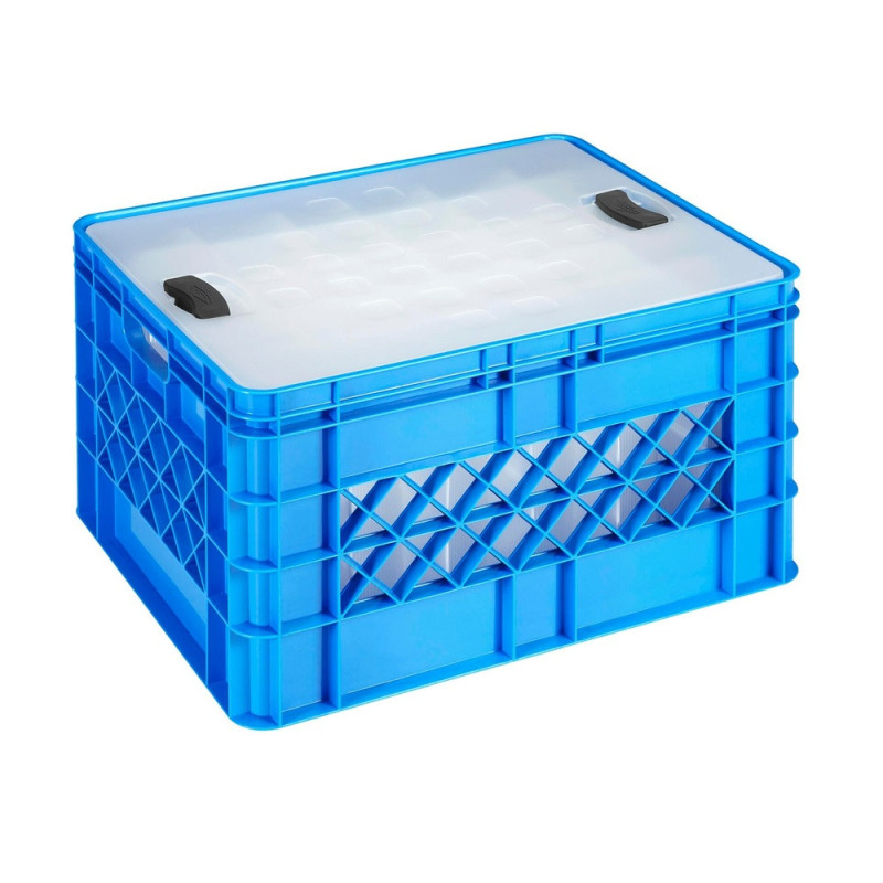Box de rangement Square Glassware bleu 52 L SUNWARE