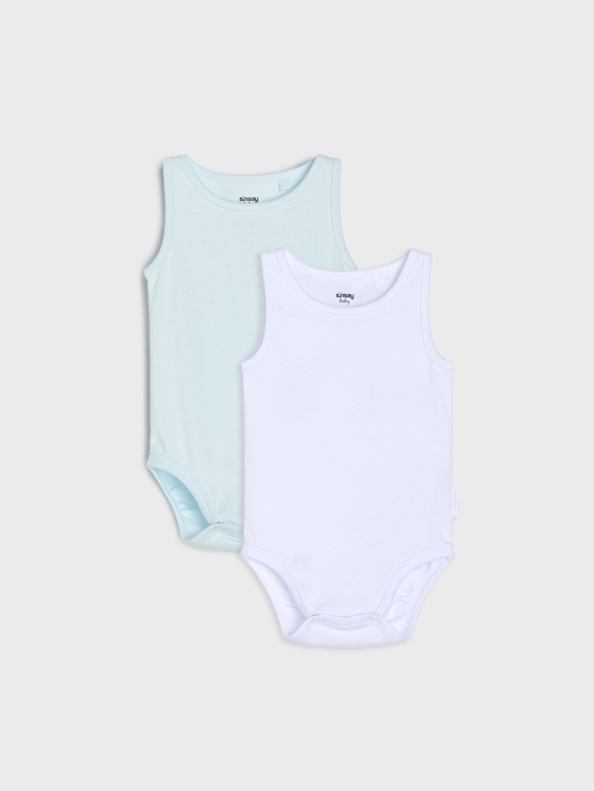 Bawełniane body na ramiączkach 2 pack