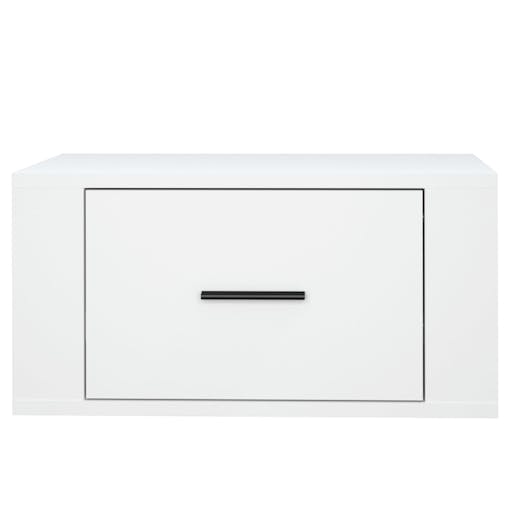 NNEVL Wall-mounted Bedside Cabinets 2 pcs White 50x36x25 cm