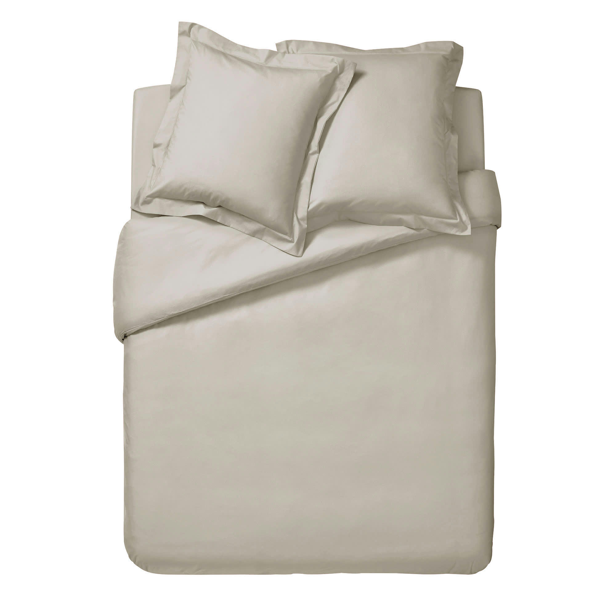 PREMIÈRE - Housse de couette unie en percale de coton Lin 240x220