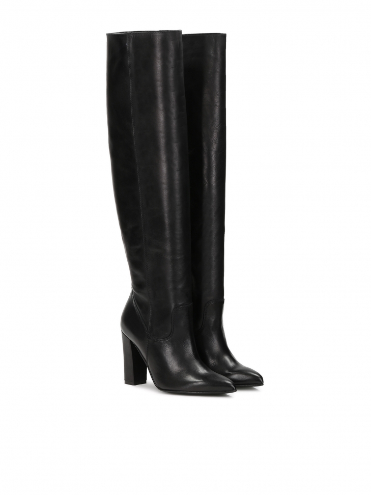 Ladies’ black over knee boots