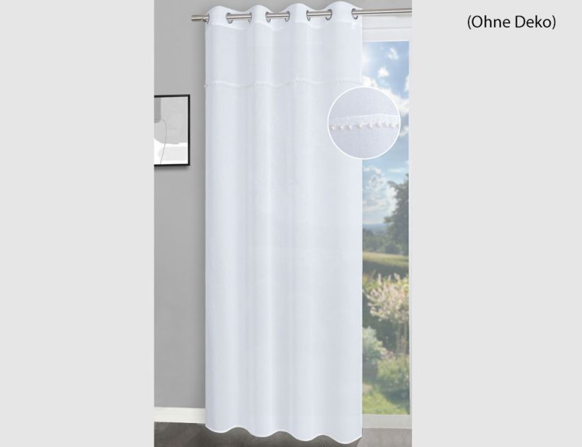 Ösenschal Pearl Weiß