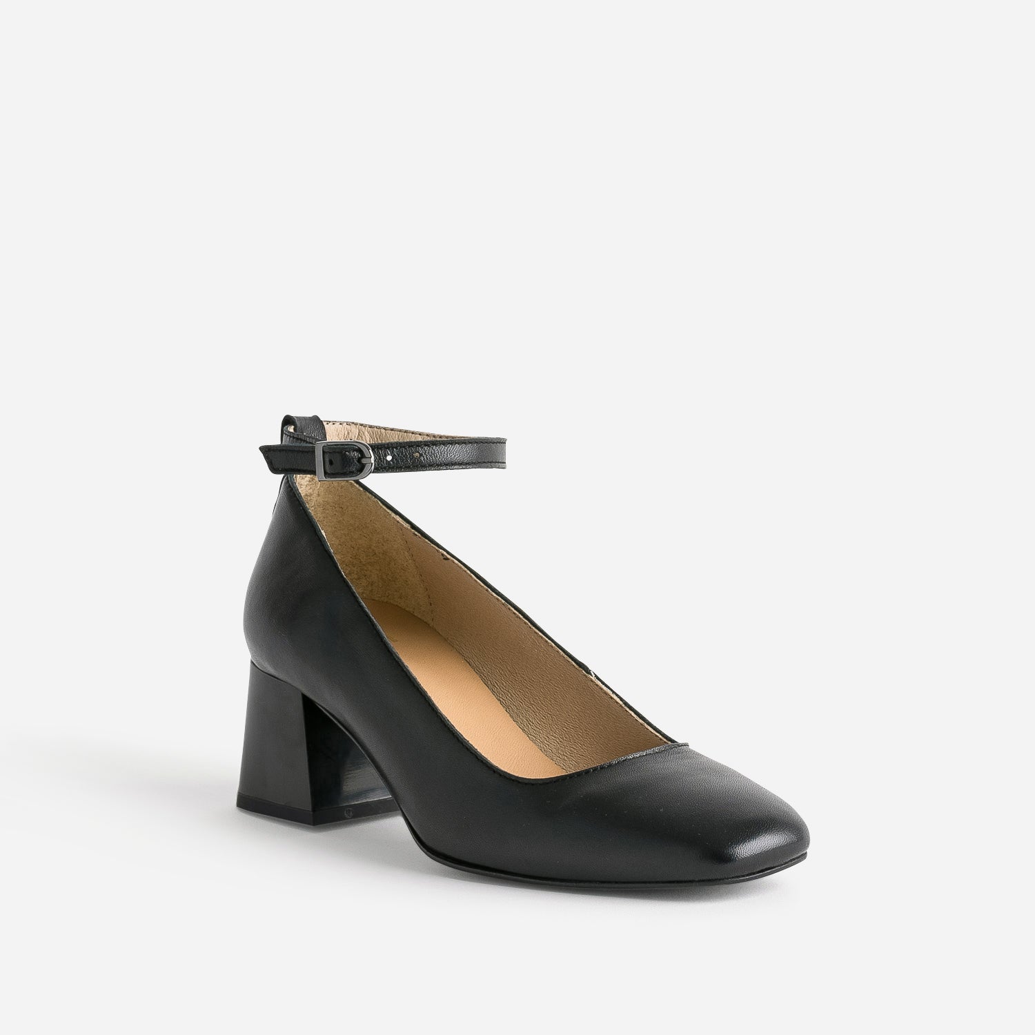Babies noire en cuir