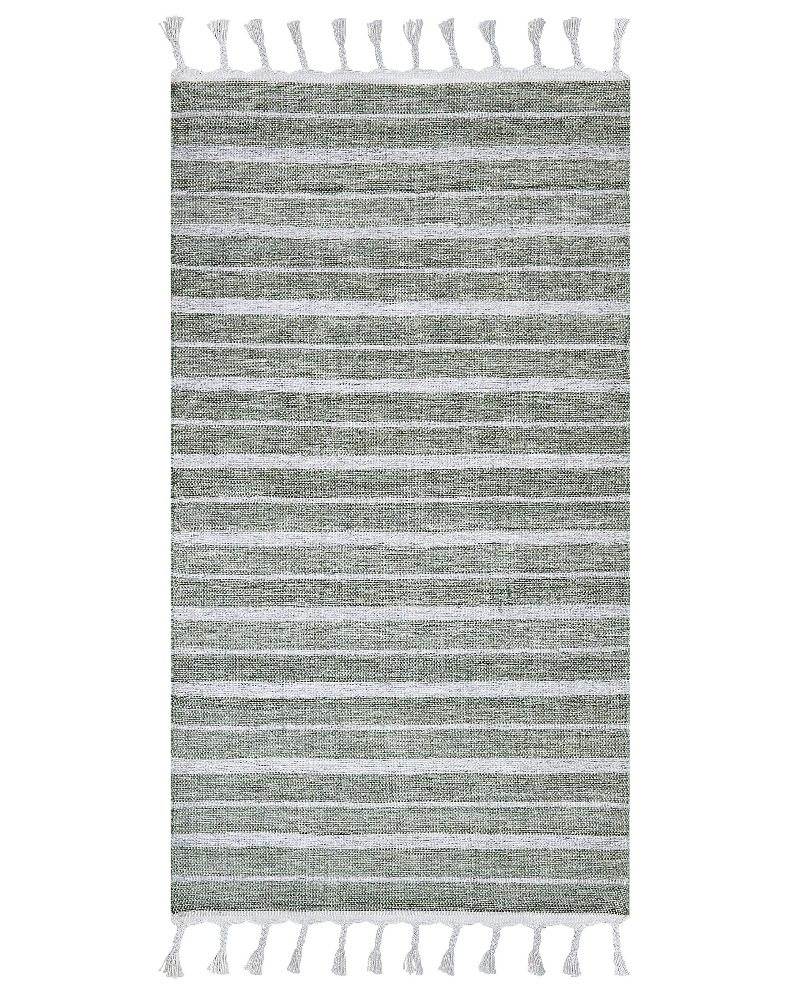 Dywan zielony 80x150 cm w paski