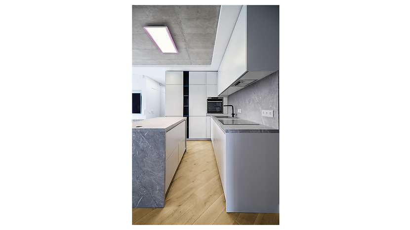 Plafon Smart Wifi Planon LED 119 cm metalowy biały
