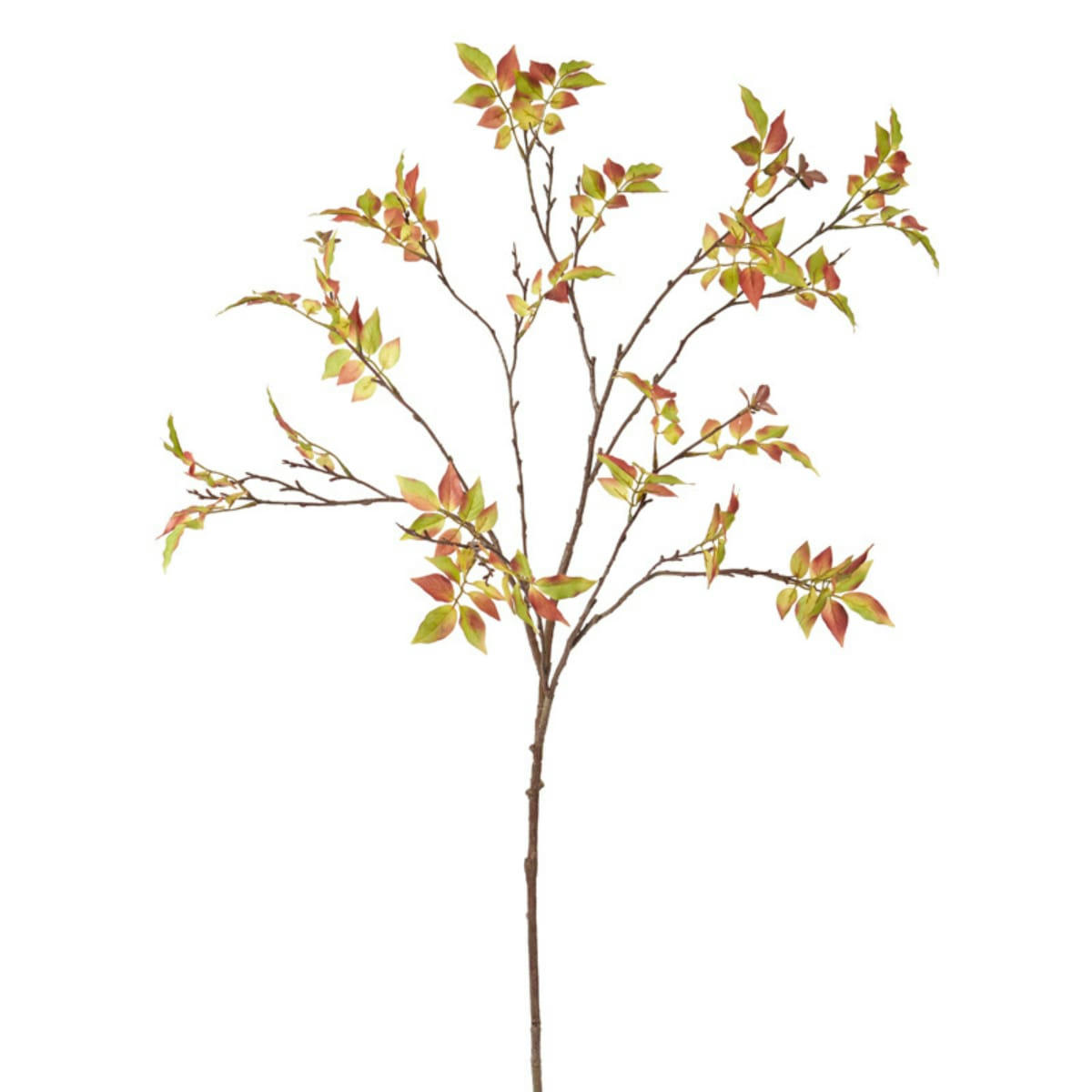 - Feuillage d'Automne artificiel vert et rouge H111